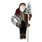 Northlight 60" Santa Claus with Flocked Alpine Tree and Wreath Commercial Christmas Figure